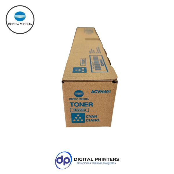 TONER ORIGINAL KONICA MINOLTA TN-228 CYAN - Imagen 2